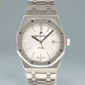 Serviced in 2026 Audemars Piguet Royal Oak 41mm Steel 15400ST White Watch Box