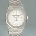 Serviced in 2026 Audemars Piguet Royal Oak 41mm Steel 15400ST White Watch Box