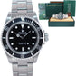 1991 Rolex Submariner No-Date 2 line Tritium dial 14060 Steel Black 40mm Watch Box