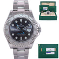 MINT PAPERS Rolex Yacht-Master 116622 Rhodium Steel Platinum Blue 40mm Watch Box