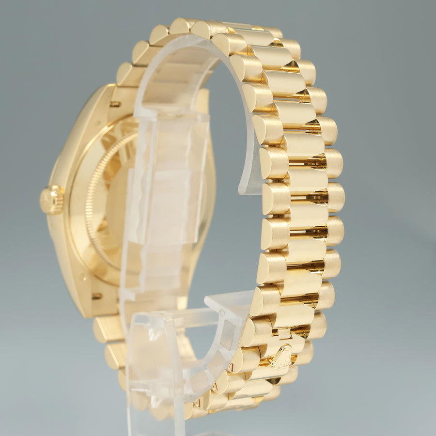 MINT PAPERS Rolex Day-Date 40 President 228238 Silver Stick Gold Watch Box