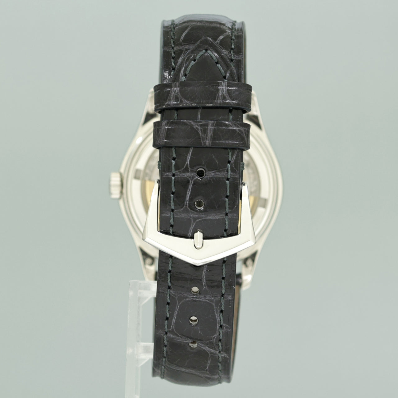 MINT Patek Philippe Platinum Annual Calendar Moonphase 5056P Grey Roman Watch Box