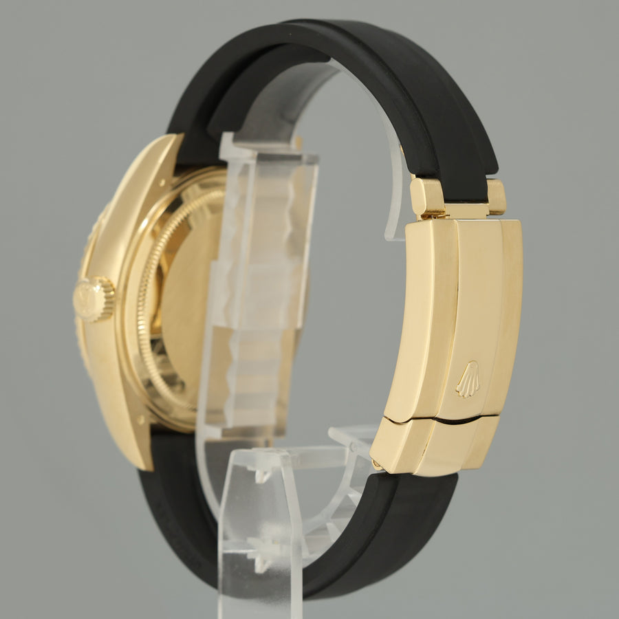 2023 MINT Rolex Sky-Dweller Yellow Gold Black Oysterflex 336238 Watch Box