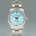 2023 MINT Rolex Oyster 277200 Perpetual 31mm Tiffany Turquoise Blue Watch Box