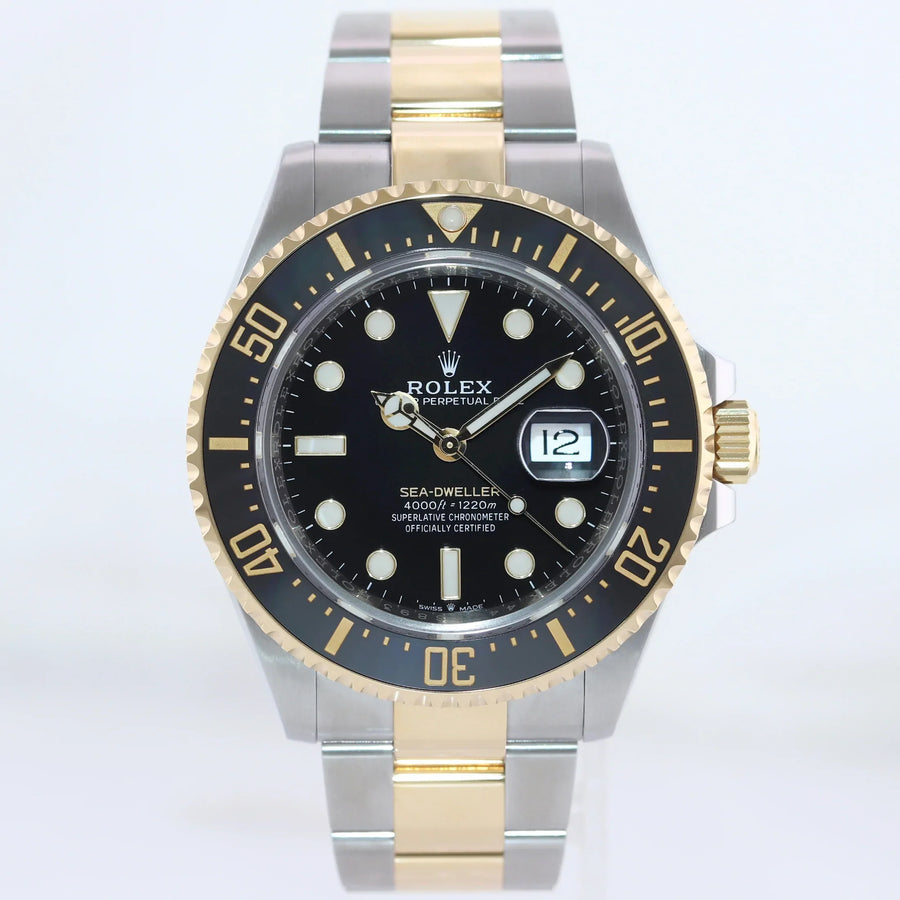 MINT 2020 PAPERS 126603 Rolex Sea-Dweller 43mm Two-Tone Yellow Gold Steel Watch