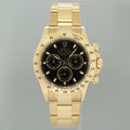 2014 MINT Rolex Daytona 116528 Black Chrono Yellow Gold 40mm Watch Box