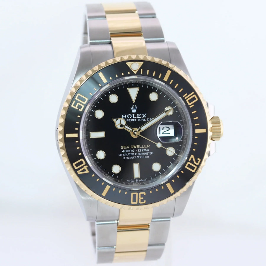 MINT 2020 PAPERS 126603 Rolex Sea-Dweller 43mm Two-Tone Yellow Gold Steel Watch