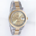 2025 RSC PAPERS Rolex Datejust II 2 Champagne Diamond 116333 Two-Tone Gold Watch