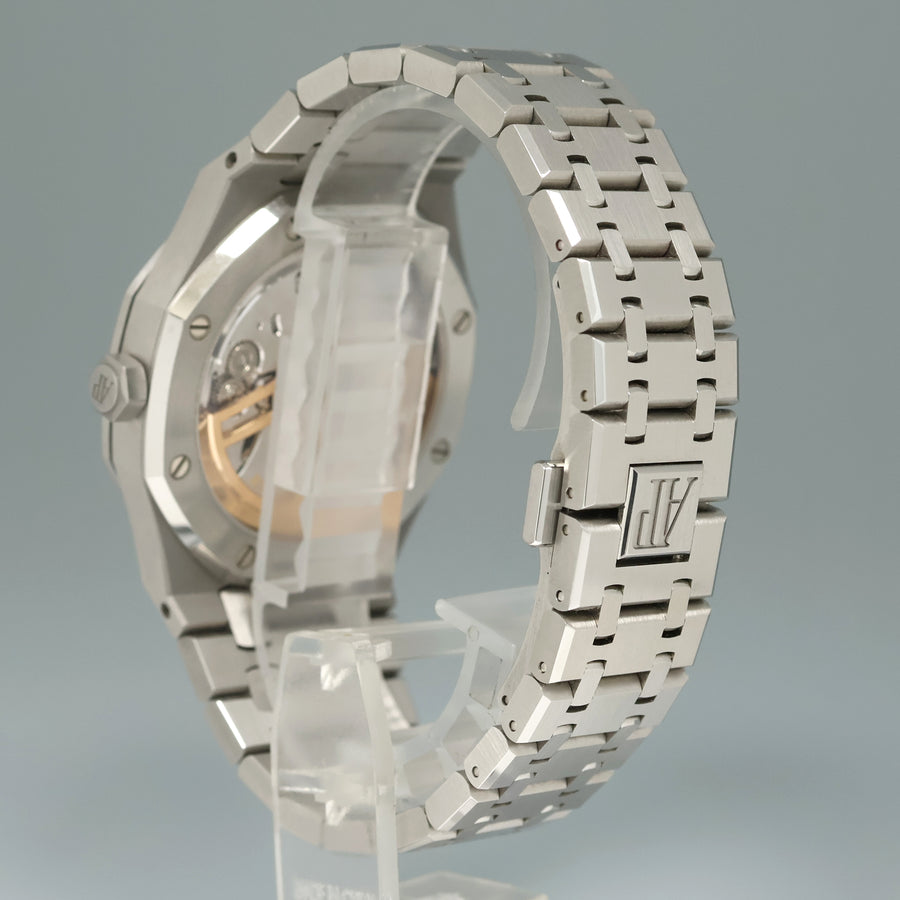 2022 MINT Papers 15500ST Audemars Piguet Royal Oak 41mm Steel Grey Watch Box
