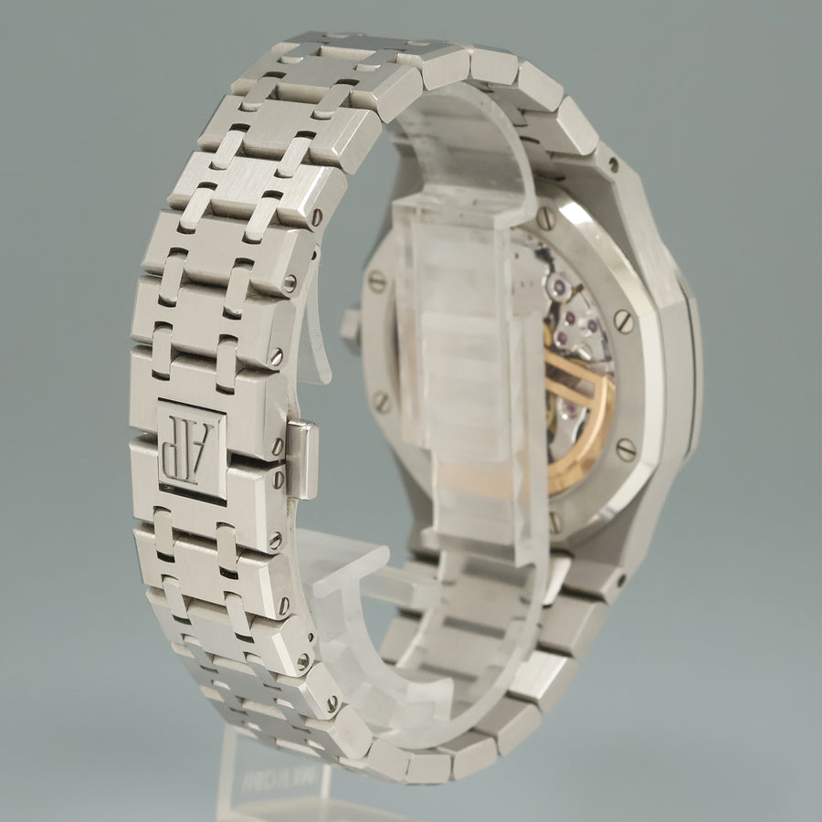 2022 MINT Papers 15500ST Audemars Piguet Royal Oak 41mm Steel Grey Watch Box