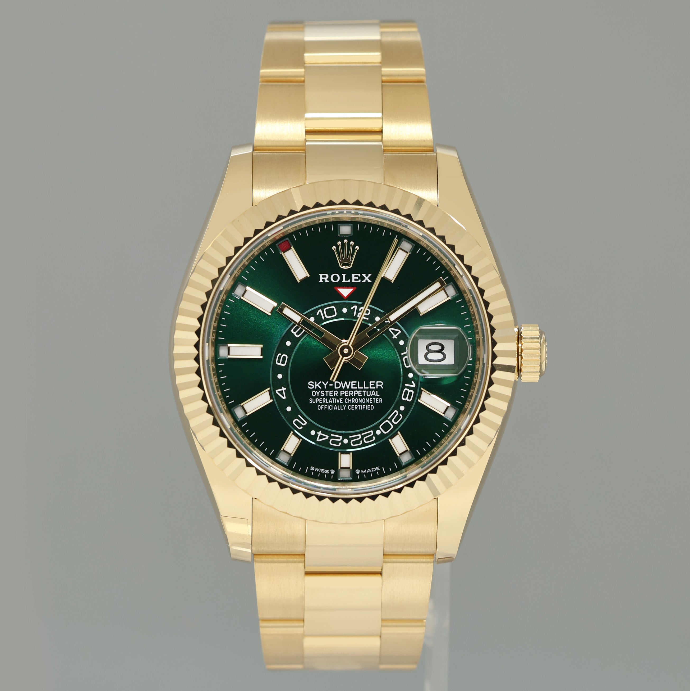 SKYページ 2026 NEW PAPERS Rolex Sky-Dweller Yellow Gold 42mm Green 336938