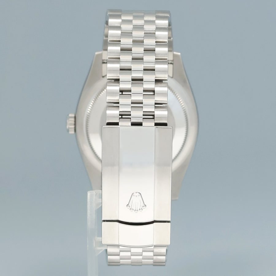 2025 NEW PAPERS Rolex DateJust 36mm Wimbledon Stick 126234 Steel Jubilee White Gold Watch