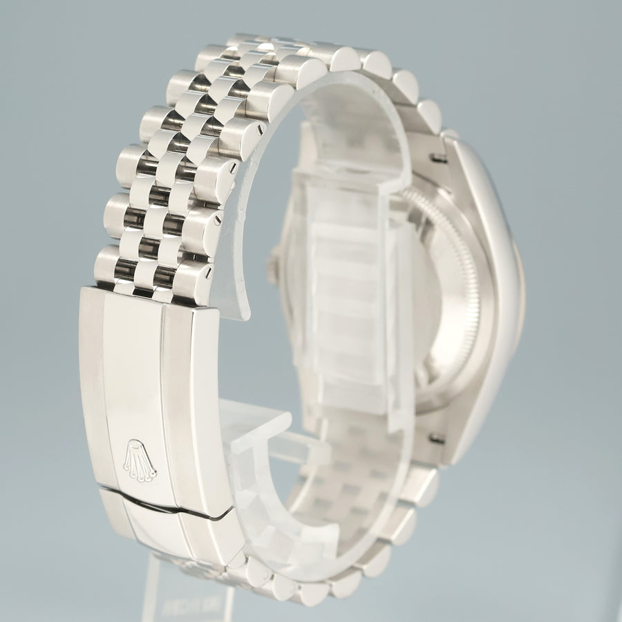 2025 NEW PAPERS Rolex DateJust 36mm Wimbledon Stick 126234 Steel Jubilee White Gold Watch