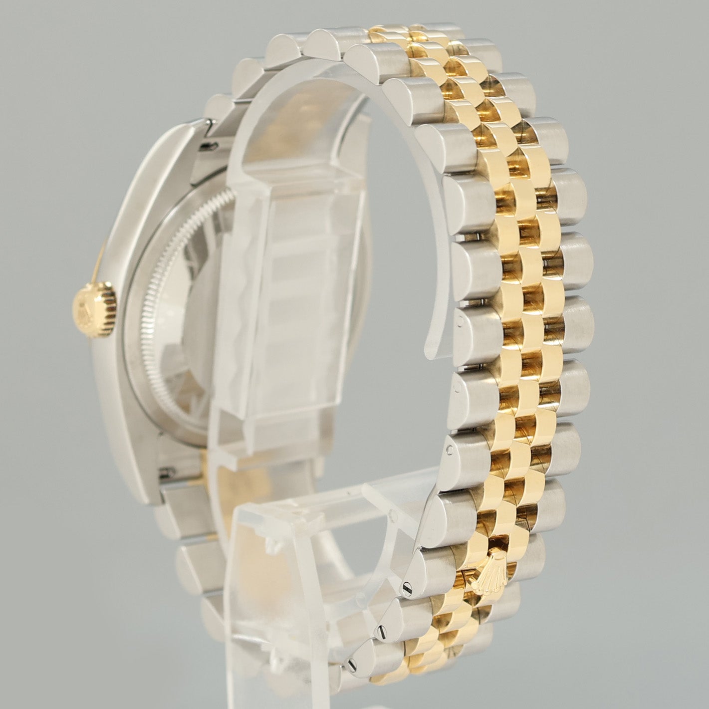 2010 MINT Rolex DateJust 116233 Jubilee Two Tone Gold Steel White Stick 36mm Watch
