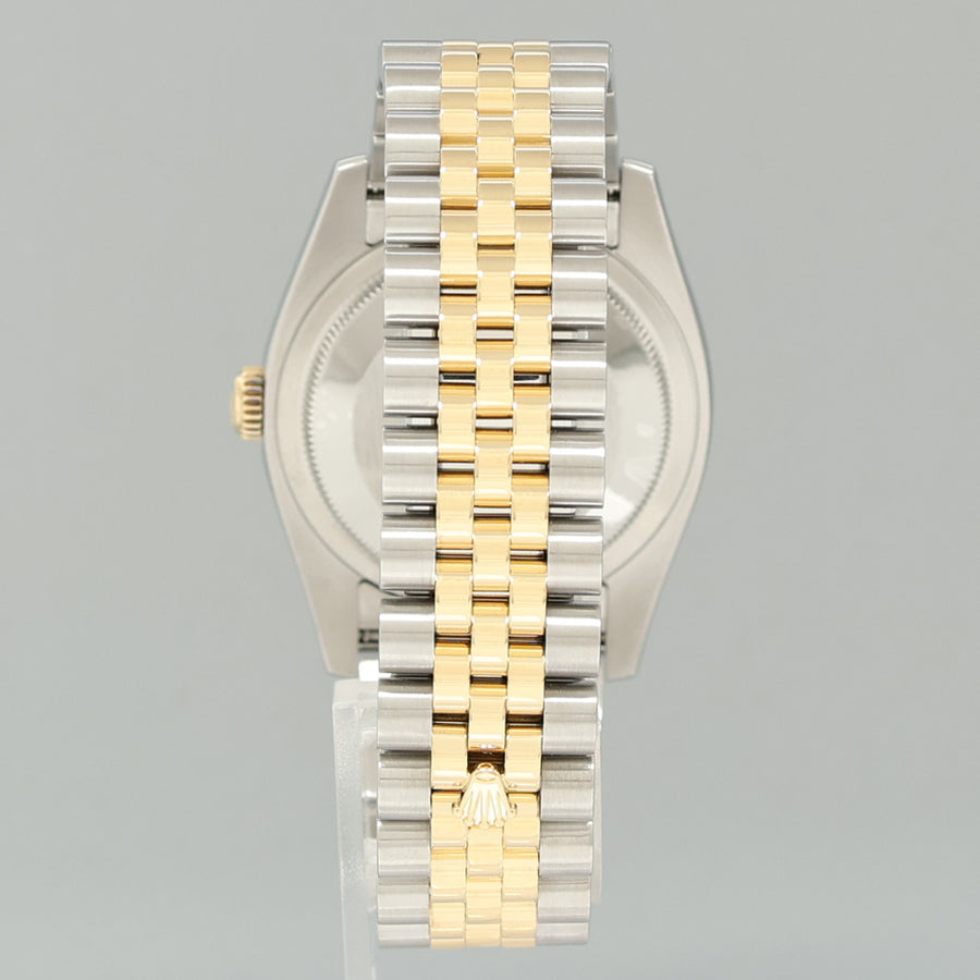 2010 MINT Rolex DateJust 116233 Jubilee Two Tone Gold Steel White Stick 36mm Watch