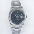 PAPERS MINT Rolex DateJust 2 Wimbledon White Gold Fluted Bezel 116334 Watch Box