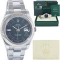 PAPERS MINT Rolex DateJust 2 Wimbledon White Gold Fluted Bezel 116334 Watch Box