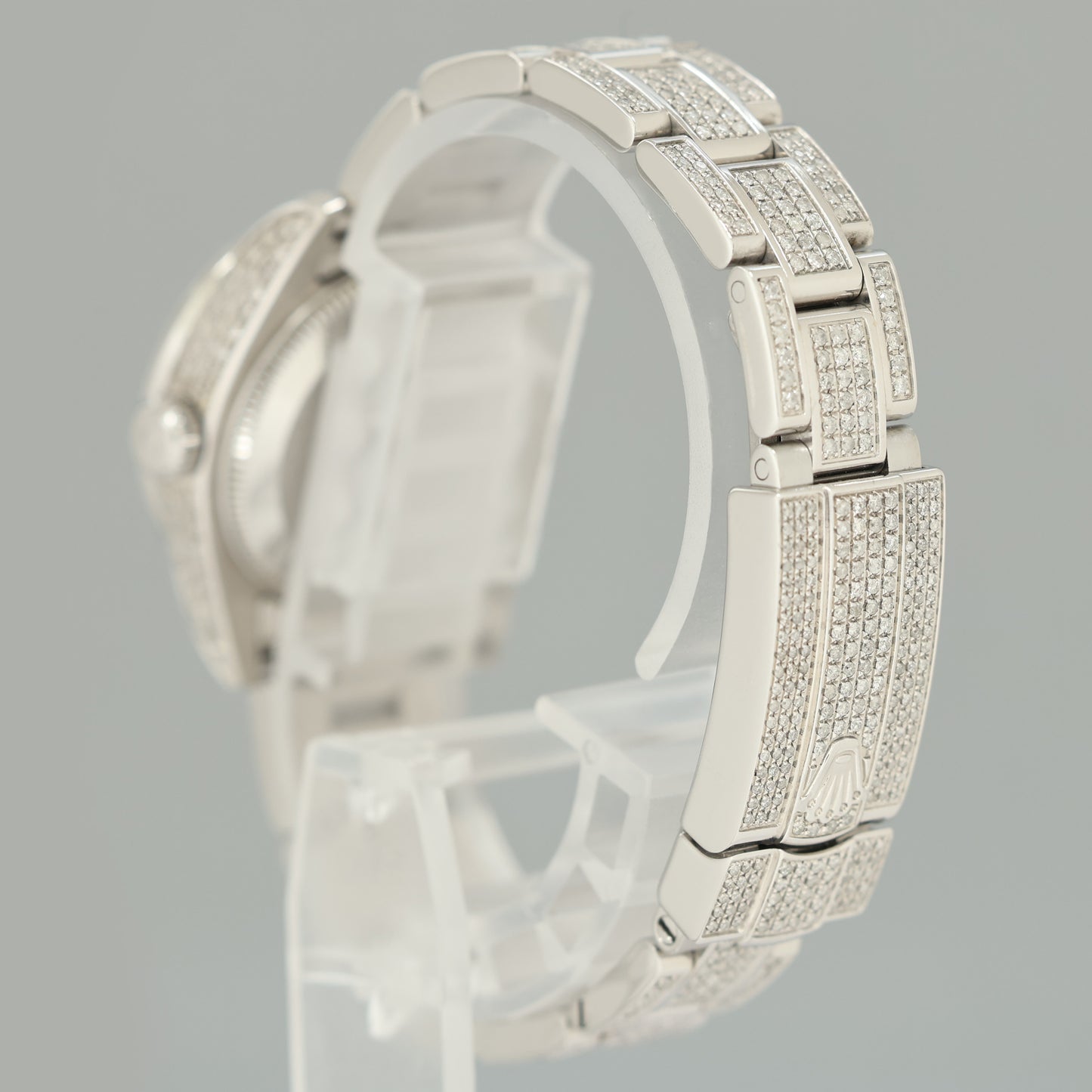 PAPERS DIAMOND SAPPHIRE Rolex Oyster Perpetual 26mm Diamond Dial 176200 Watch Box