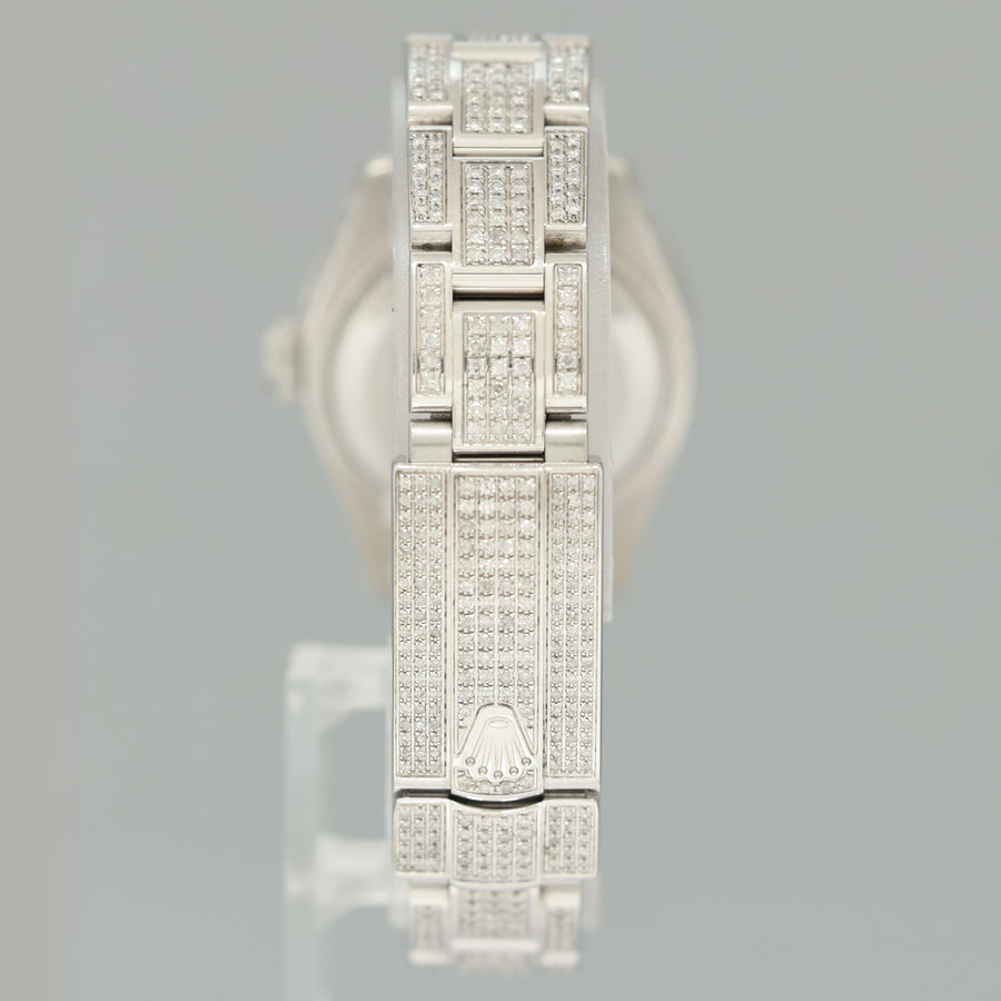 PAPERS DIAMOND SAPPHIRE Rolex Oyster Perpetual 26mm Diamond Dial 176200 Watch Box