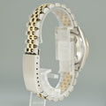 MINT Ladies Rolex 68273 Two Tone 18k Yellow Gold Fluted Steel 31mm Pearl Diamond Watch