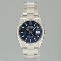 2024 NEW PAPERS Blue Motif Rolex DateJust 36mm 126200 Steel Oyster Band Watch Box