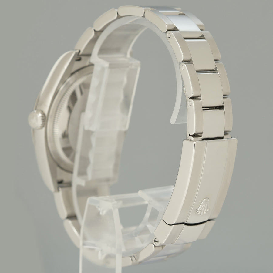 2024 NEW PAPERS Blue Motif Rolex DateJust 36mm 126200 Steel Oyster Band Watch Box