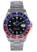 MINT Rolex GMT-Master II Pepsi Blue Red Steel 16700 40mm Watch Box