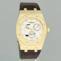 MINT Audemars Piguet AP Royal Oak Yellow Gold 26120ba 39mm White Leather Watch Box