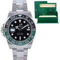 2026 NEW PAPERS Rolex 126720VTNR GMT-Master II Sprite Green Black Oyster Steel Watch
