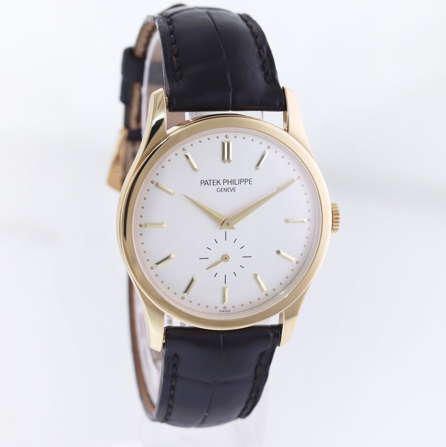 MINT 5196J Patek Philippe 37mm Yellow Gold Calatrava Leather Watch Box