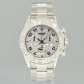 Rolex Daytona 116520 Pave Diamond Baguette Steel Chrono 40mm Watch Box