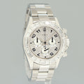 Rolex Daytona 116520 Pave Diamond Baguette Steel Chrono 40mm Watch Box