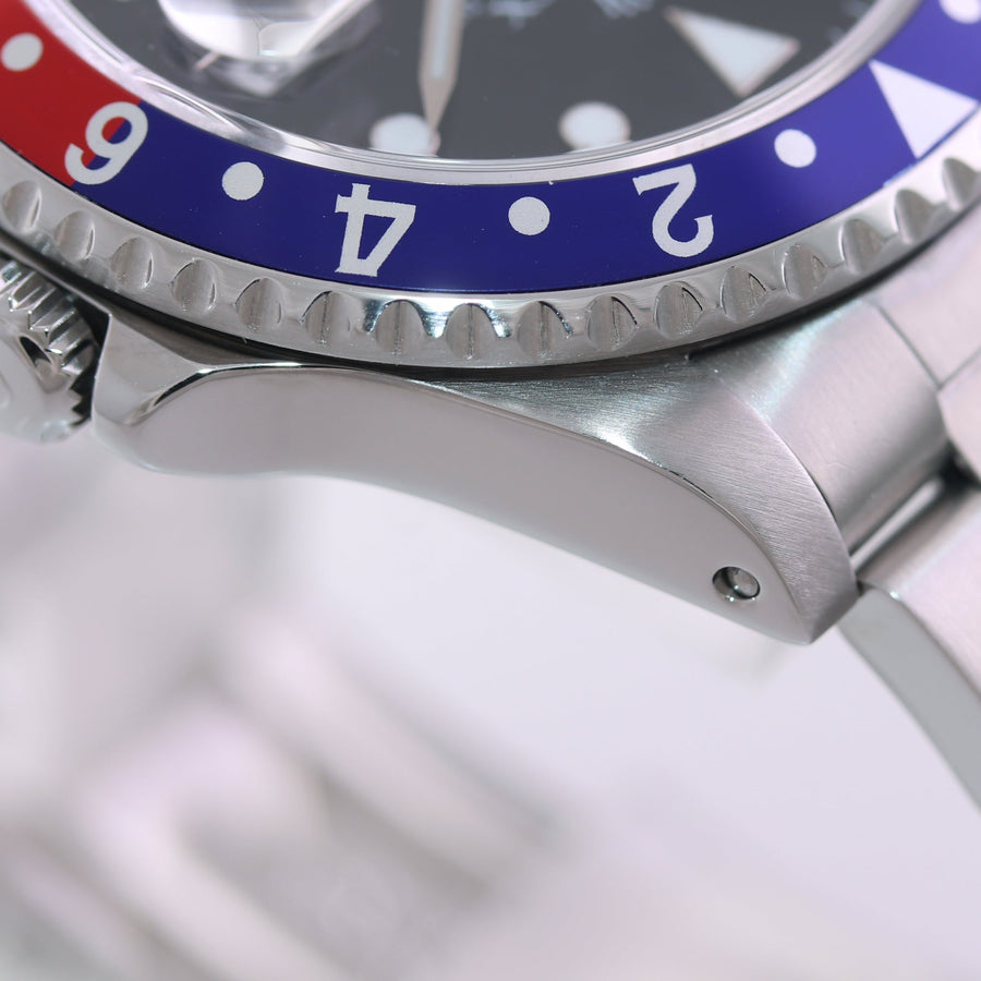 MINT Rolex GMT-Master II Pepsi Blue Red Steel 16700 40mm Watch Box