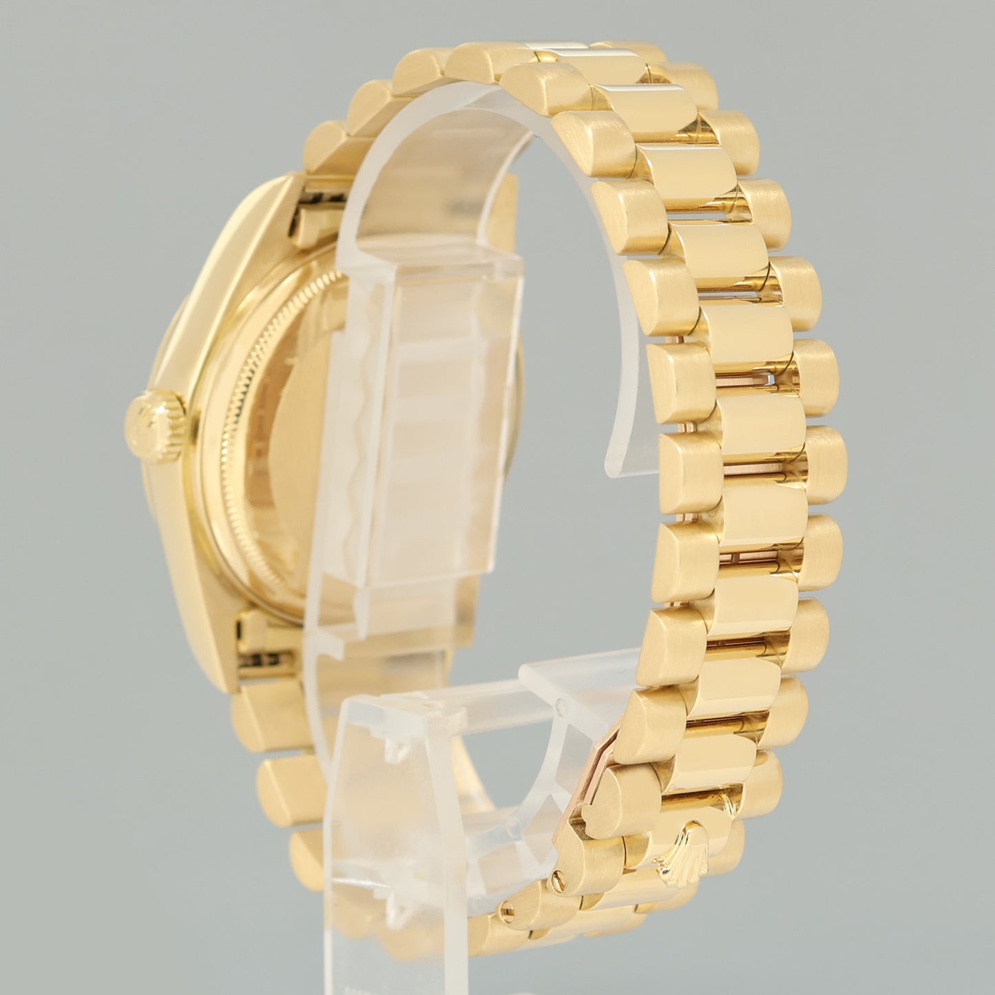 PAPERS MINT Rolex President Day-Date Champagne Roman 18038 Quickset Gold Watch