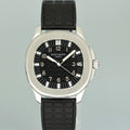 Mint Patek Philippe Steel Aquanaut Black Rubber Tropical JUMBO 5065a 38mm Watch