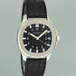 Mint Patek Philippe Steel Aquanaut Black Rubber Tropical JUMBO 5065a 38mm Watch