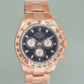 PAPERS 2019 RSC MINT Rolex Daytona Cosmograph Rose Gold Black 116505 Watch Box