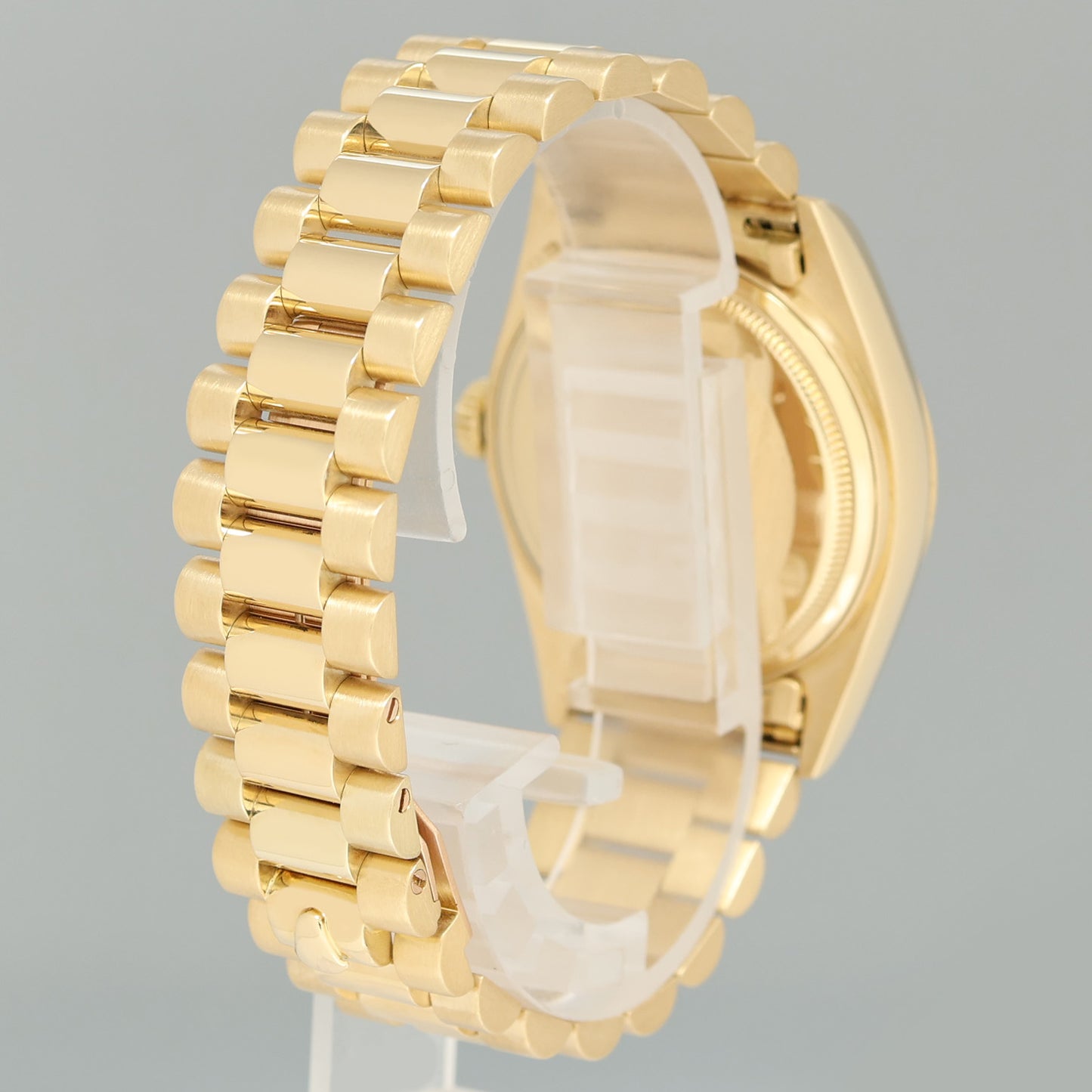 MINT Rolex President Day Date 18038 Yellow Gold Champagne Quickset Watch