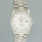 MINT Rolex President Day Date 36mm Silver Diamond 18206 Platinum Watch Box