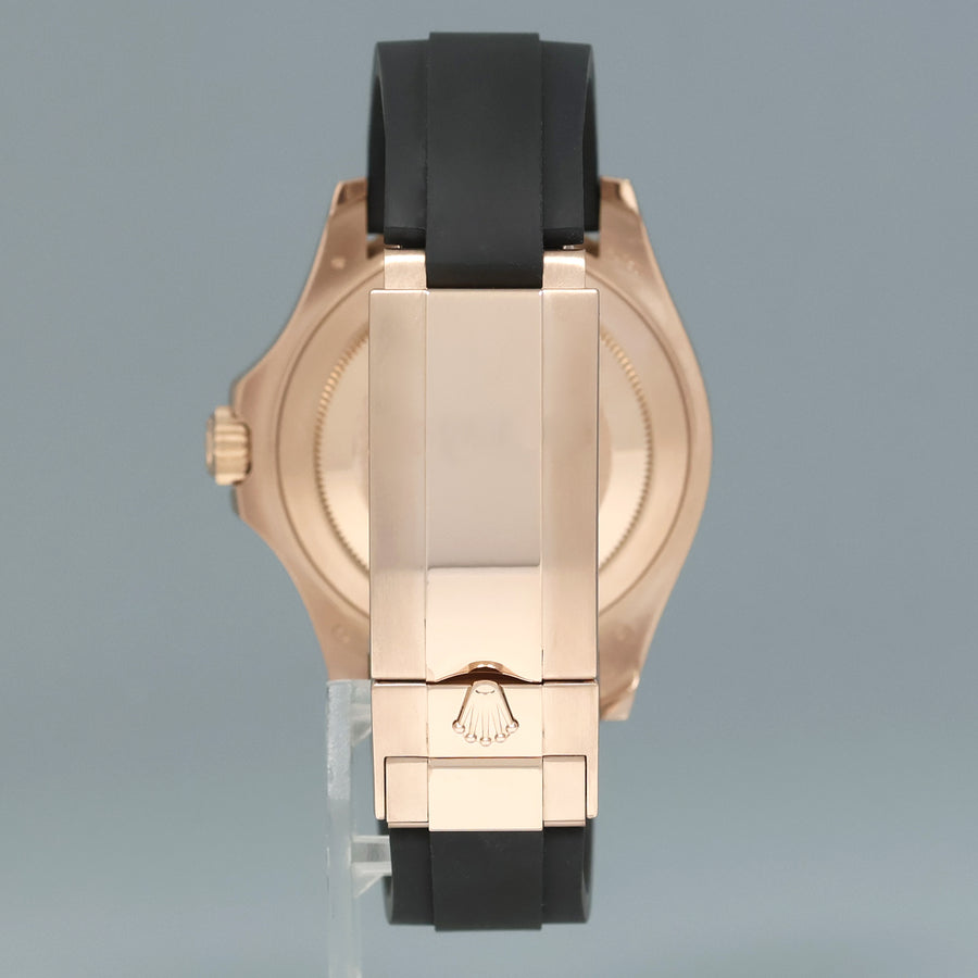 2025 NEW PAPERS Rolex 126655 Yacht-Master Everose Gold 40mm Oysterflex Rubber Watch Box