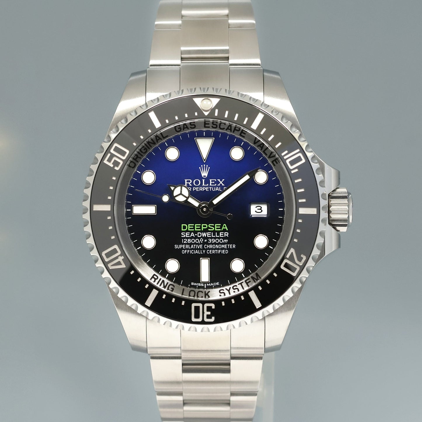 2016 PAPERS Rolex Sea-Dweller Deepsea James Cameron Blue 116660 44mm Watch Box