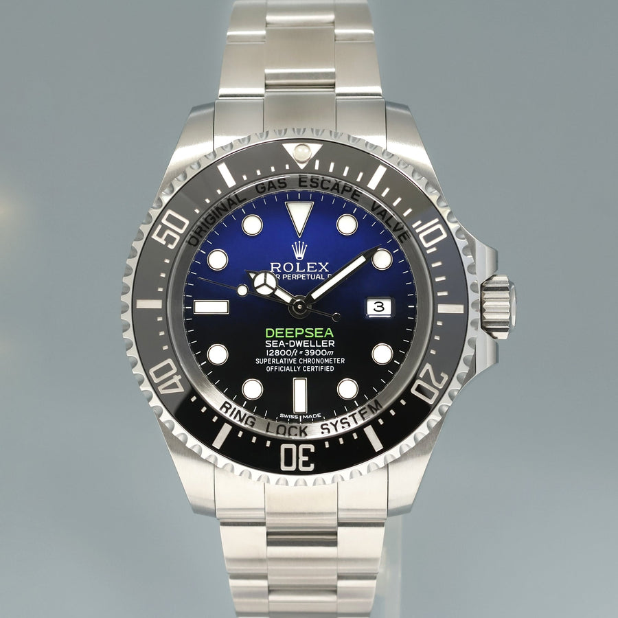 PAPERS Rolex Sea-Dweller Deepsea James Cameron Blue 116660 44mm Watch Box