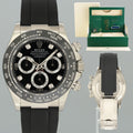 2020 NEW PAPERS Rolex Daytona Oysterflex 116519LN White Gold Ceramic Diamond Watch