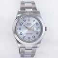 2014 PAPERS MINT Rolex DateJust II 116300 Silver Blue Arabic Dial Stainless Steel 41mm Watch