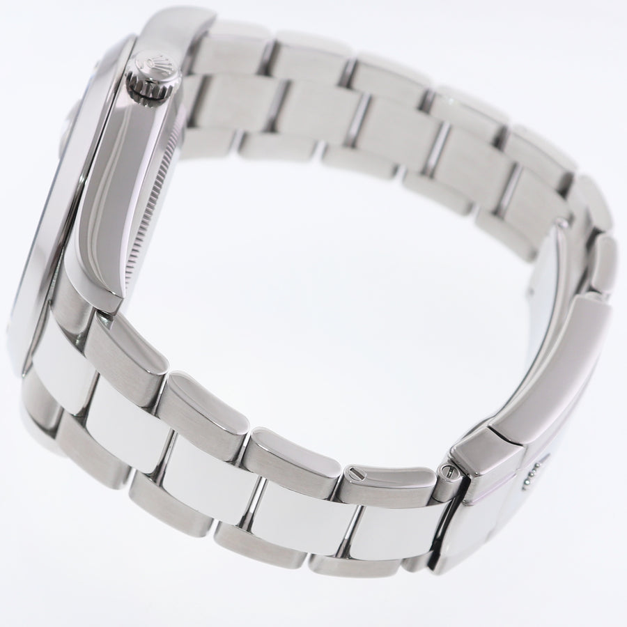 2014 PAPERS MINT Rolex DateJust II 116300 Silver Blue Arabic Dial Stainless Steel 41mm Watch