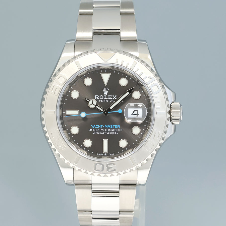 2021 MINT Rolex Yacht-Master 40mm 126622 Stainless Steel Platinum Rhodium Watch Box