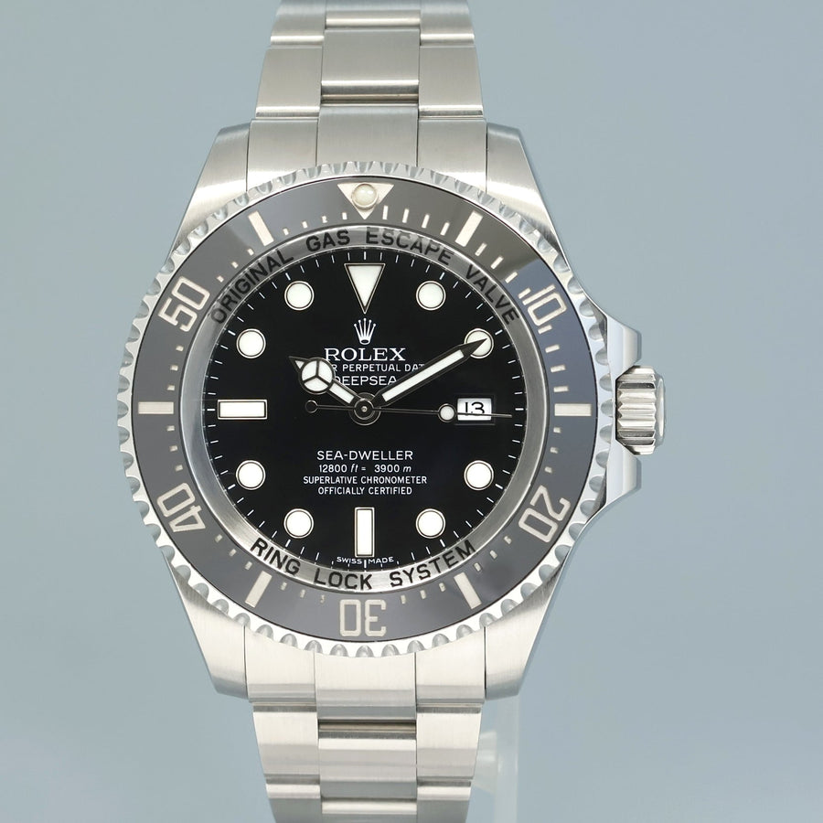 MINT Rolex 116660 Sea-Dweller DEEPSEA Steel 44mm Black Ceramic Watch Box
