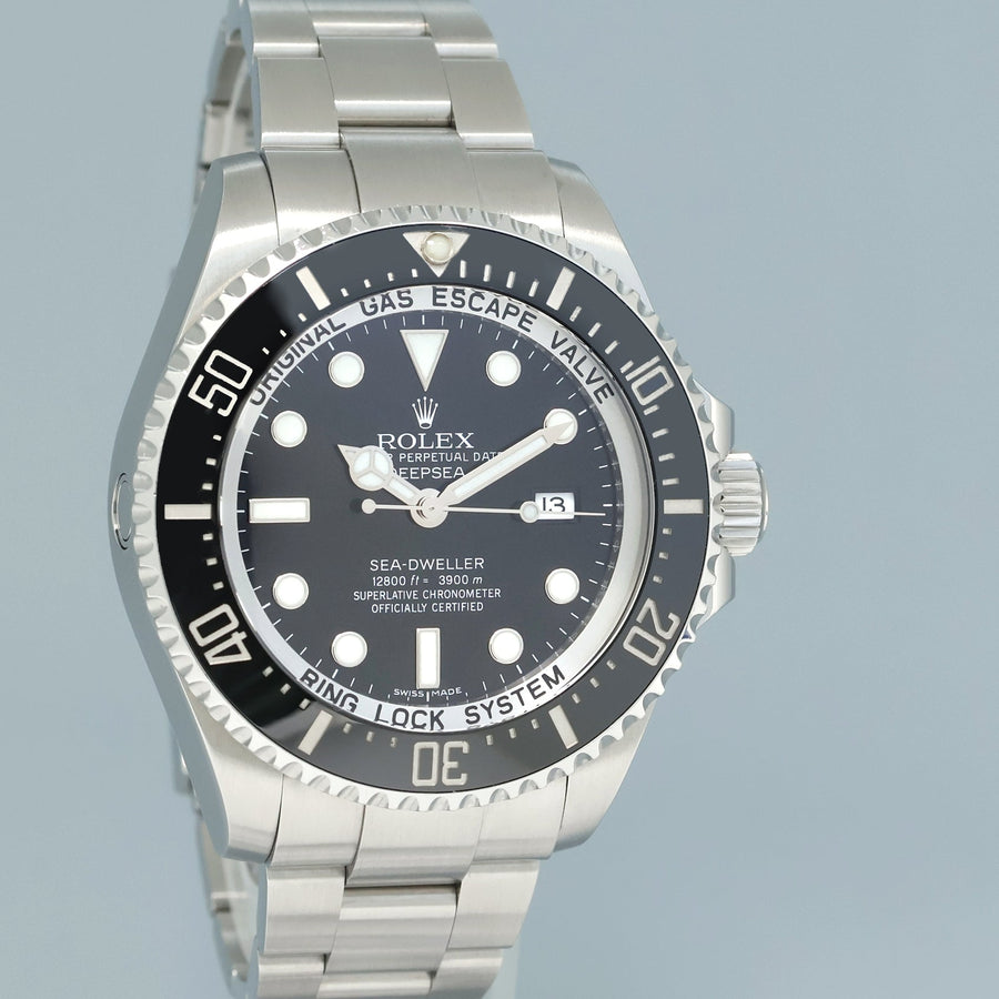 MINT Rolex 116660 Sea-Dweller DEEPSEA Steel 44mm Black Ceramic Watch Box