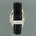 MINT Breitling Chronomat 44 AB0110 Steel Black Dial Chronograph Leather Watch Box