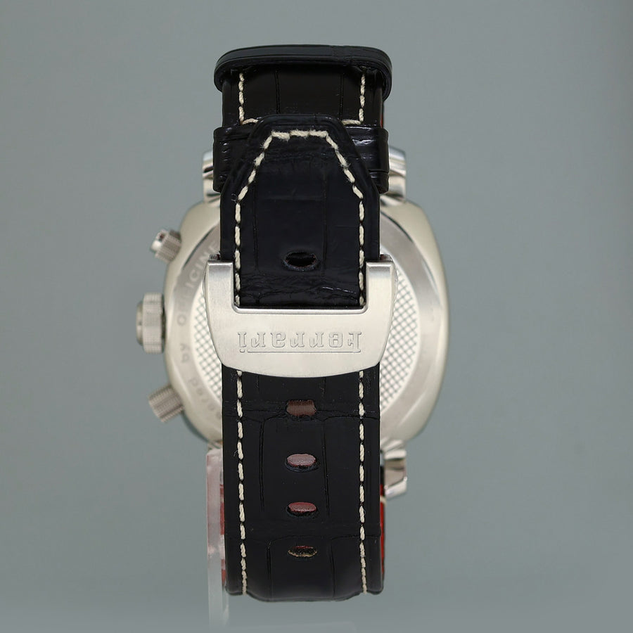2006 PAPERS Panerai Ferrari FER0004 Steel Chrono Black Dial Watch Box